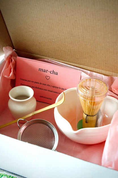 Set de Corazón mar-cha 🩷🍵